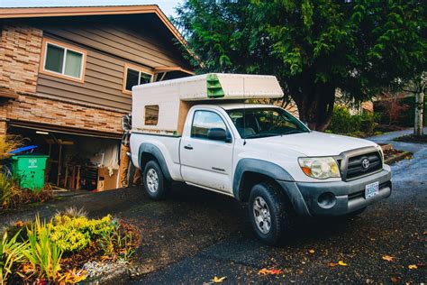 This Diy Tacoma Camper Is Perfect In 2020 Slide In Truck Campers