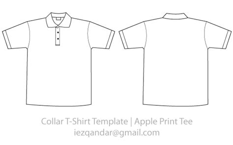 Vector Collar Tee Template Shirt Template Shirts Template Design