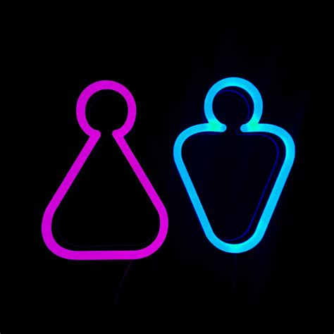 Female Gender Sign Gender Signs Led Neon Lighting Sign Lighting Sign For Male Powder Room