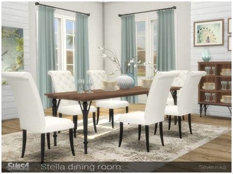 The Sims Resource Stella Diningroom By Severinka • Sims 4 Downloads