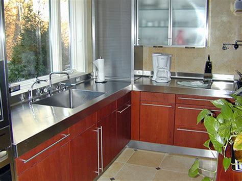 Then, securing the steel to a plywood frame is a altogether, stainless steel countertops are one of the best ways to bring modern appeal to your home. 5 Cheap Kitchen Countertop Material Ideas - Dream House