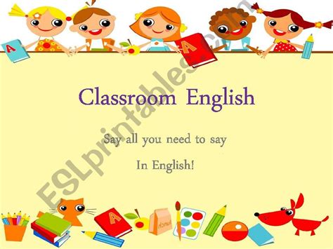 Esl English Powerpoints Classroom English