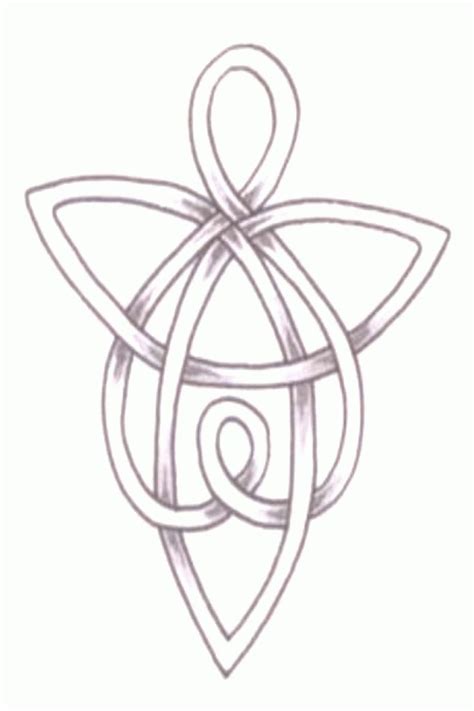 Celtic Guardian Angel Symbol Tattoo Design Irish Tattoos Celtic