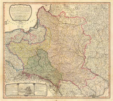 Map Of The Partitions Of Poland 1799 Old Maps Antique Maps Vintage