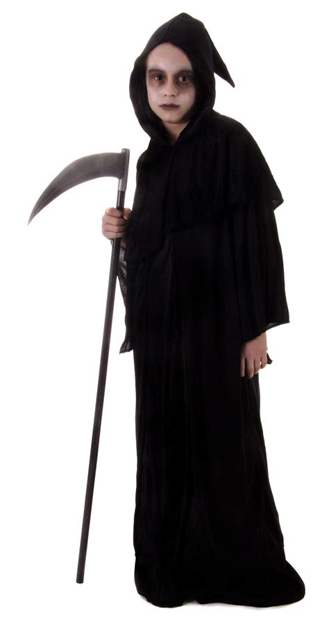 Kids Grim Reaper Costume All Halloween Mega Fancy Dress