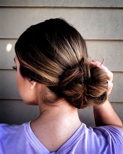 Quick And Easy Low Bun Tutorial Hair Bun Tutorial Easy Bun Hairstyles