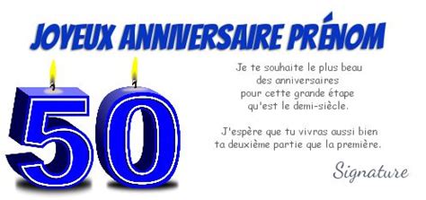 Textes Anniversaire 50 Ans