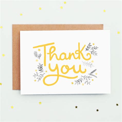Thank You Greeting Card By Jade Fisher