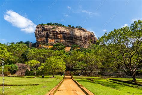 Sigiriya Or Lion Rock Ancient Rock Fortress Dambulla Central