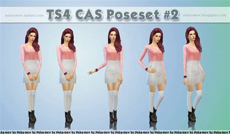 My Sims 4 Blog Cas Poses By Neka Mew