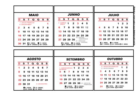 Calendario 2021 Para Imprimir Portugues