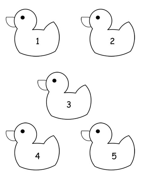 Printable 5 Little Ducks Printable Word Searches