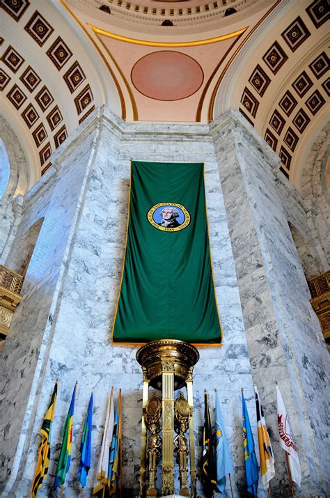 Washington State Capitol Building Rotunda Arch In Olympia Washington