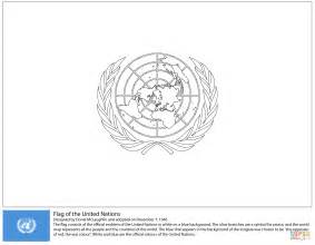 Imagen bandera de las naciones unidas. Dibujo de Bandera de la ONU para colorear | Dibujos para ...