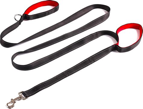 Dog Leash 2 Handles 8 Feet Extra Long Lead With Traffic Padded Handles