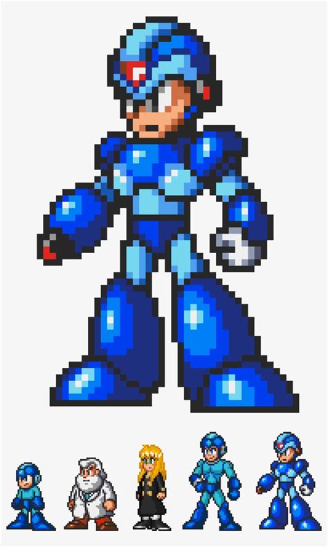 Megaman Sprite Sheet 8 Bit Megaman 8 Bit Sprite Sheet By Dropkikjezus