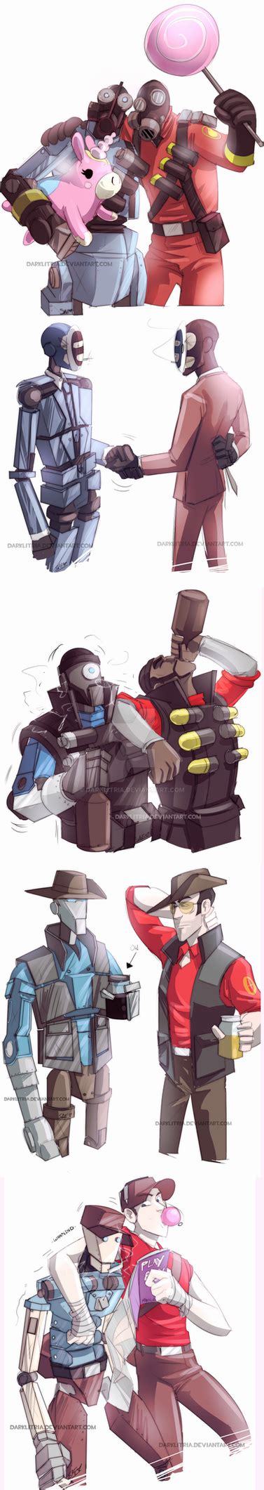 Tf2 Robotbuddies By Darklitria On Deviantart Team Fortess 2 Meet The