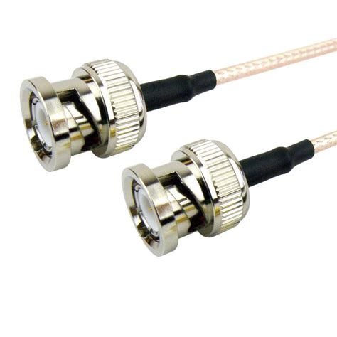 Bnc Male To Bnc Male Cable Rg316 Coax In 12 Inch