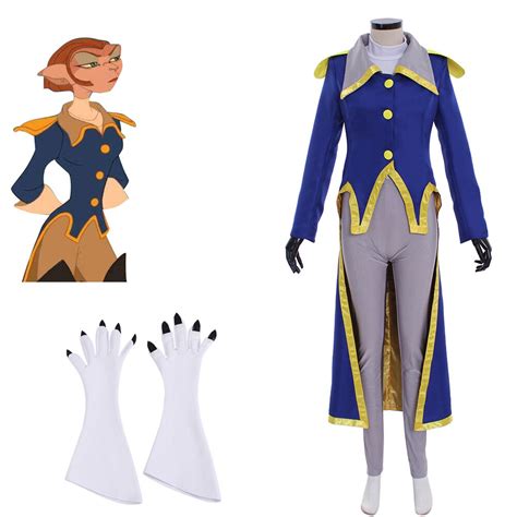 Cosplaydiy Custom Made Treasure Planet Captain Amelia Cosplay Costume