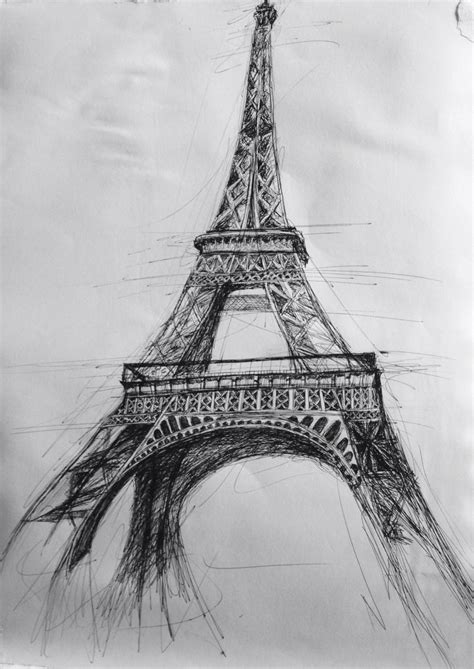 Dessin Tour Eiffel Crayon 33 Dessins Fabuleux Qui Donnent L Illusion