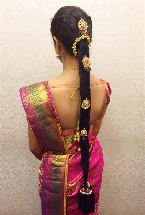 Traditional South Indian Brides Bridal Braid Hairstyle Hairstyle By