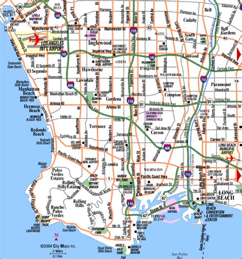 Long Beach Map Tourist Attractions