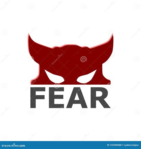 Fear Icon Fear Logo Simple Vector Icon Stock Vector Illustration Of