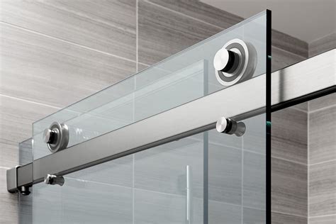 The Rorik Frameless Glass Sliding Door Shower System Features Krownlab