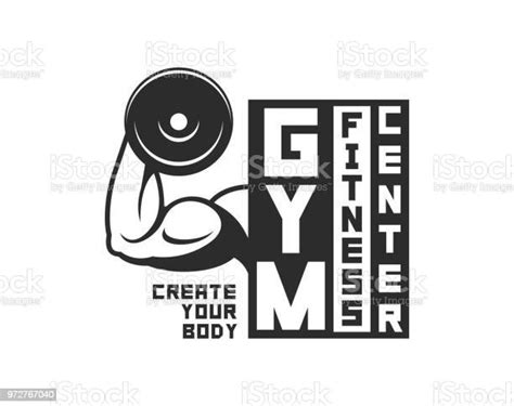 Gym Logo Template Stock Illustration Download Image Now Istock