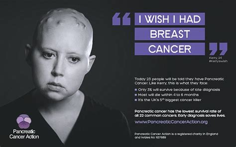 Symptoms of pancreatic cancer include stomach and back pain, weight loss, bloating, diarrhea, and more, which are often missed or attributed to other what other types of therapy and treatments are there for pancreatic cancer? Pancreatic cancer Action's 'I wish I had breast cancer ...