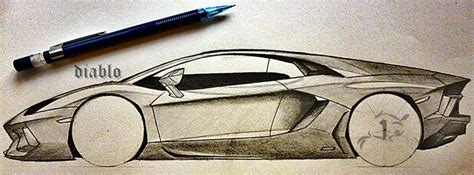 tried to sketch Lamborghini Aventador -Diablo #sketch #pencil #drawing