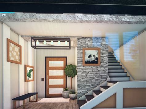 Aesthetic Bloxburg Entryway 🤍🌊 Home Decor Interior