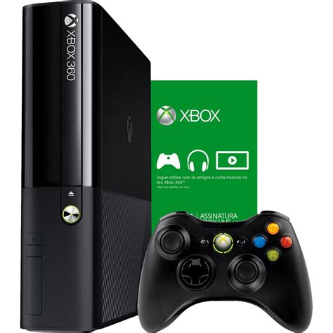 → Console Xbox 360 4gb 1 Mês De Live Gold Grátis 1 Controle Sem Fio