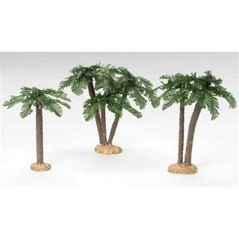 Fontanini Palm Trees Nativity Landscape Accessories Figurines Set Of 3