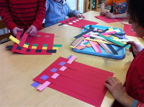 Paper Weaving Montessori Childrens House
