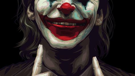 Wallpaper Joker 2019 Movie Joaquin Phoenix Black Background