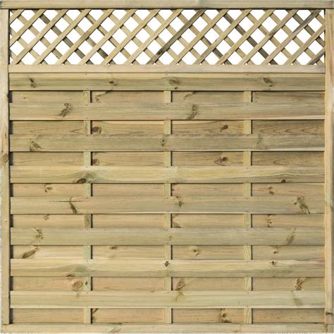 Halkin Pressure Treated Wooden Fence Panel with Trellis | Buy Halkin Pressure Treated Wooden ...