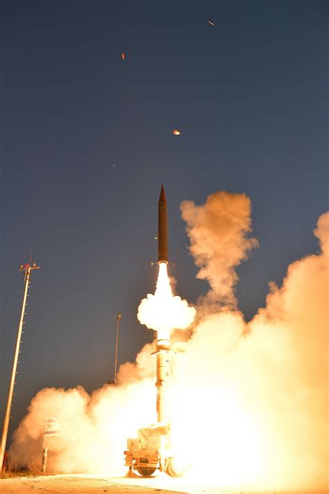 Israel Us Test Fire Arrow 3 Missile Declare Trial A Success The