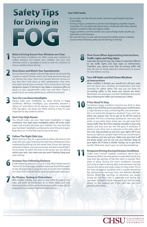 Safety Tips For Driving In The Valley Fog California Health Sciences
