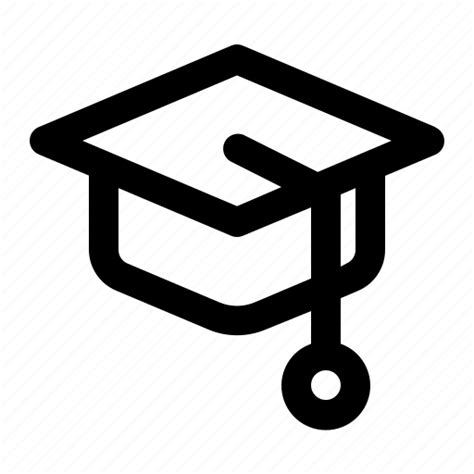 College Education Graduate Hat Learning School Study Icon