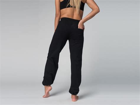 Pantalon de yoga Param 95 coton Bio et 5 Lycra Noir Vêtements de