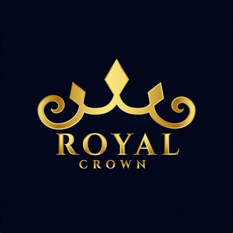 Free Vector Royal Crown Logo Concept Premium Icon Design