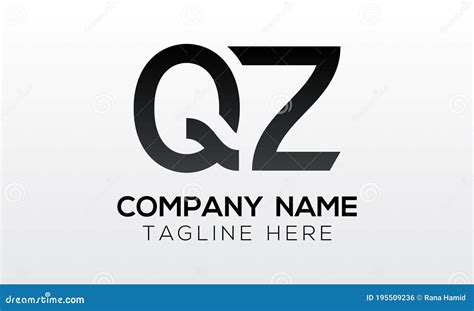 Initial Letter Qz Logo Design With Modern Business Typography Vector