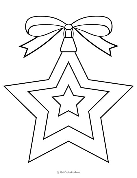 Christmas Star Coloring Pages For Kids
