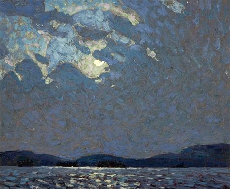 Tom Thomson Canadian 1877 1917 Moonlight Over Canoe Lake Spring