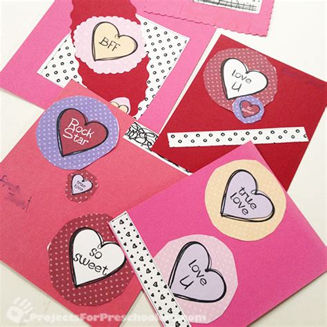Make Your Own Valentine Cards With Free Printable Art Projects For
