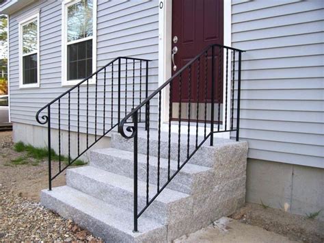 Outdoor handrails, ideal for use on steps in your garden or stairs to an outside entrance. Aluminum Handrails For Concrete Steps Menards HOUSE STYLE ...
