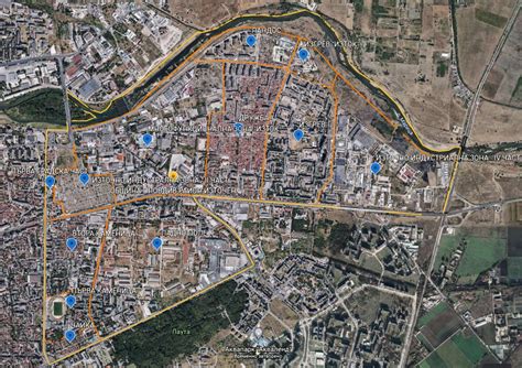 Община Пловдив - Район Източен | Карта на района