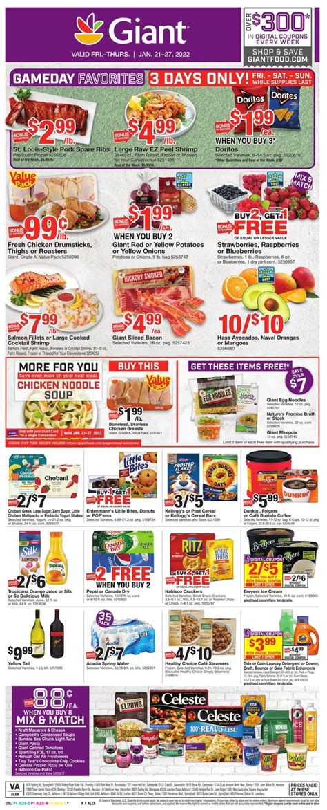 Giant Food Ad Circular - 01/21 - 01/27/2022 | Rabato