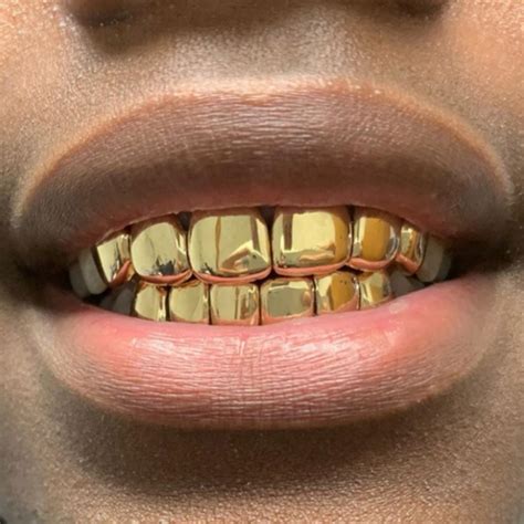 10k Solid Gold 8 Top Or 8 Bottom Grillz Pro
